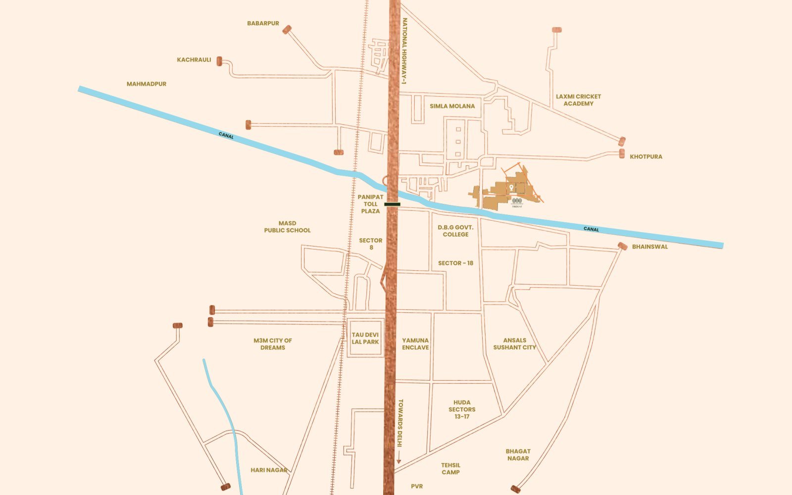 Trident Parktown 1 Sector 19A & 40, Nizampur Road Panipat